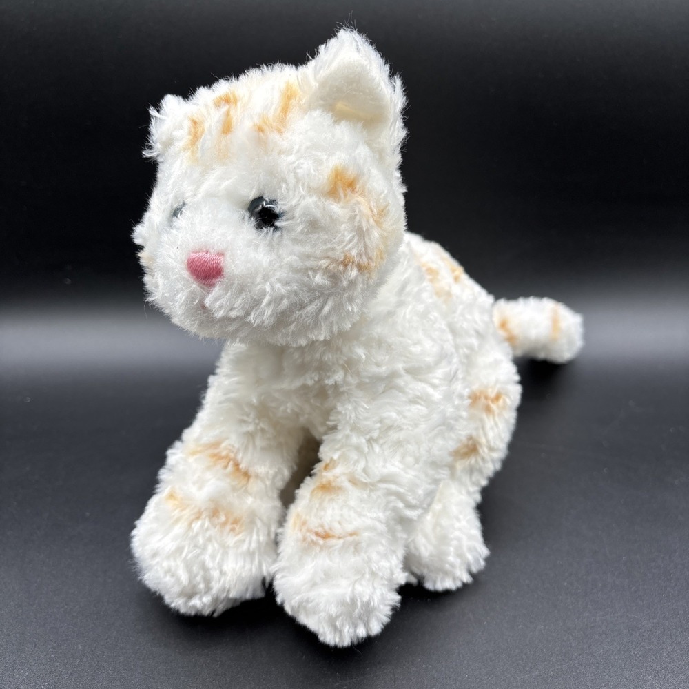 Gund BOOTSIE Cat Plush Stuffed Kitty 9" White Orange Striped Soft Floppy Lovey